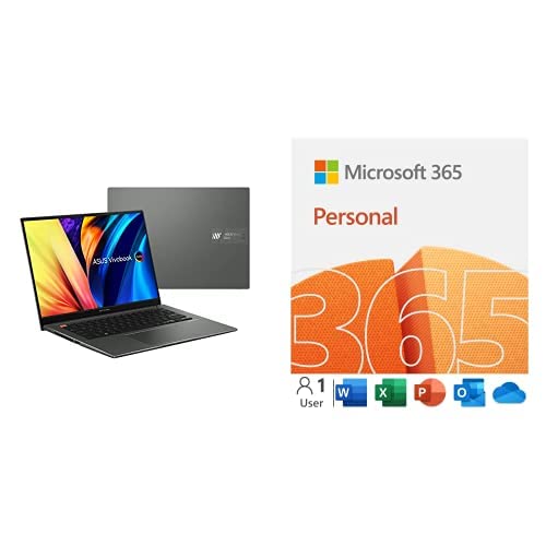 Microsoft 365 Personal + ASUS VivoBook S 14X OLED Laptop, 14.5